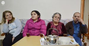 “We didn’t want to leave our home, but the roof fell in on us, so we had no choice”