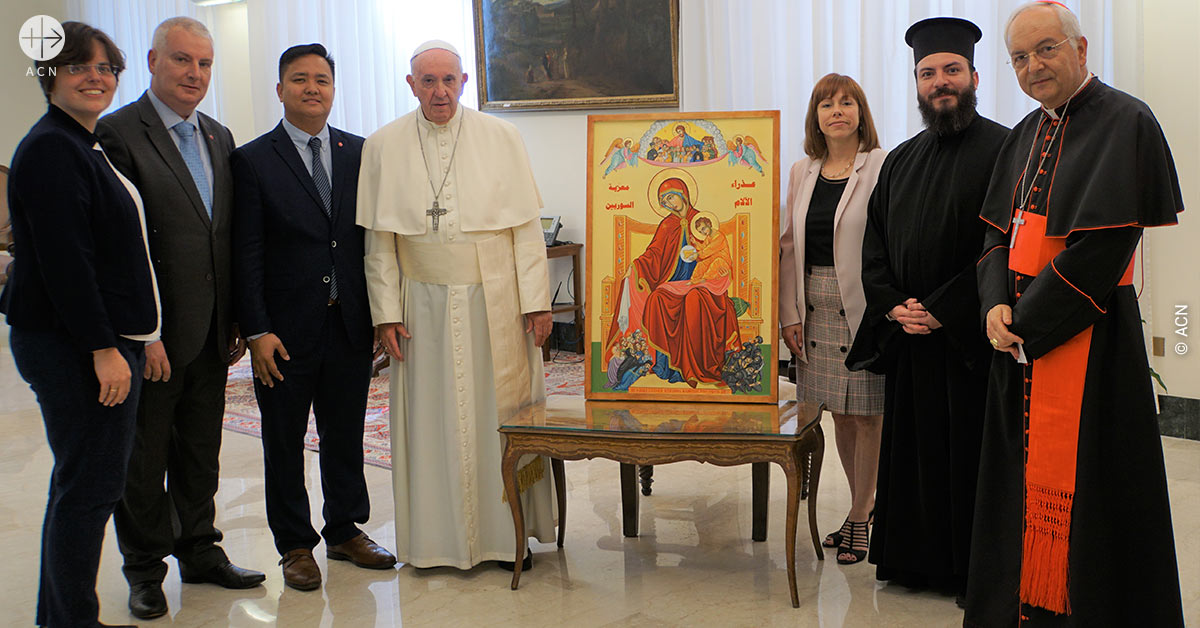 ACN’s Syria campaign: After 6000 rosaries, the Pope also blessed a ...
