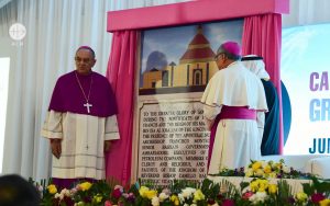 OUR LADY OF ARABIA: Dignitaries Gather to Mark a Step to Completion.