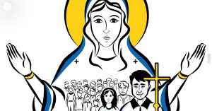The Pope in the Garden of the Mother of God