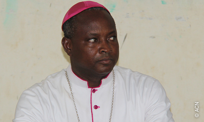 Bishop of the diocese of Dori., Laurent Dabiré.