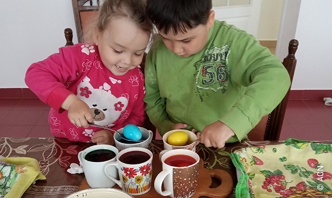 The Pysanka (Easter egg) Orphanage and Children’s Home in the town of Potelych in west Ukraine.