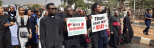 Peaceful protest in Abuja/Nigeria in 2020