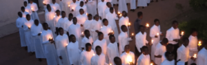 Seminarians in Nigeria praying