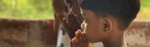 Children in Sri Lanka praying