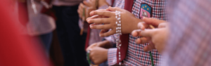 Children praying the rosary