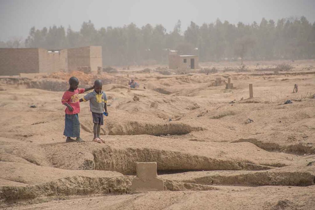 Camp de déplacés au Burkina Faso