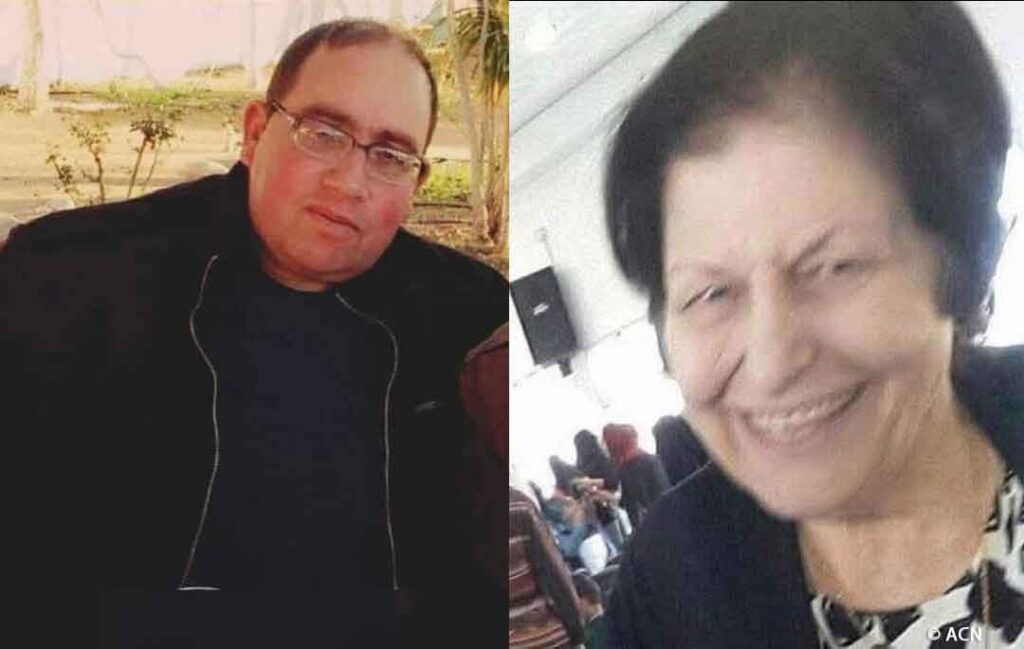 Saed Salameh y Fumia Ayyad, dos de los tres muertos en el ataque a la Iglesia de Gaza