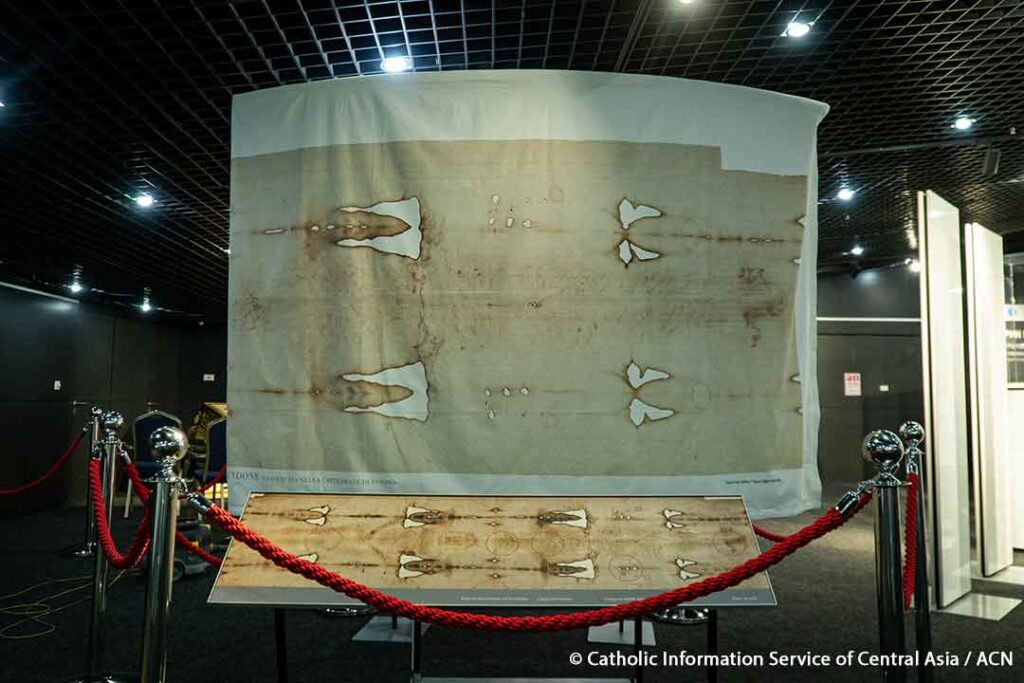The Shroud of Turin exhibition in August 2025 in Astana, Kazakhstan